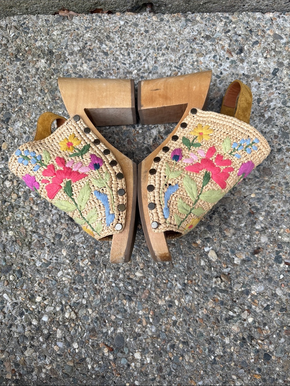 Les Souliers Sézane Dakota High Clogs Size 39 EU - Picture 7 of 12